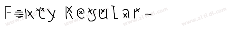 Fonty Regular字体转换